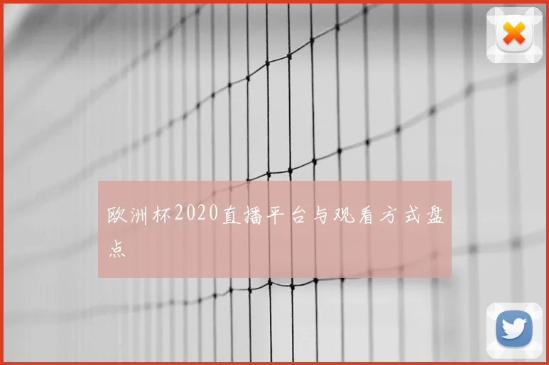 欧洲杯2020直播平台与观看方式盘点
