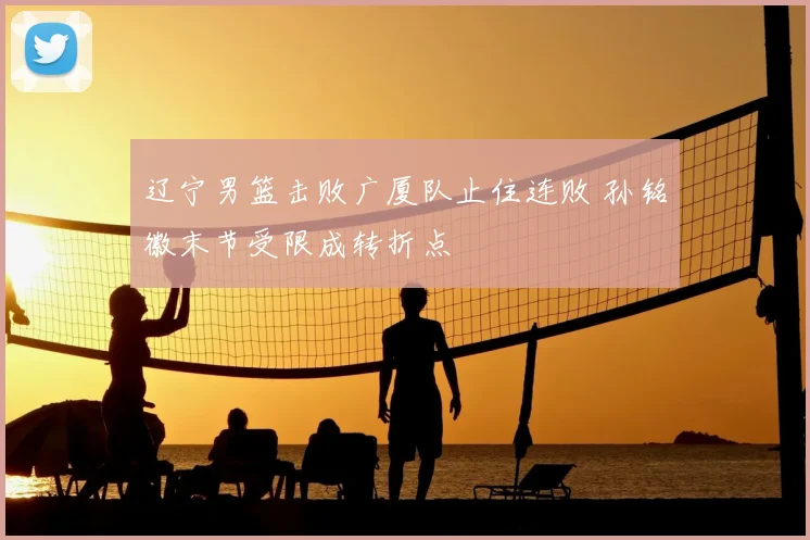 辽宁男篮击败广厦队止住连败 孙铭徽末节受限成转折点